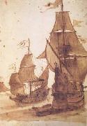 Claude Lorrain Two Frigates (mk17) oil painting